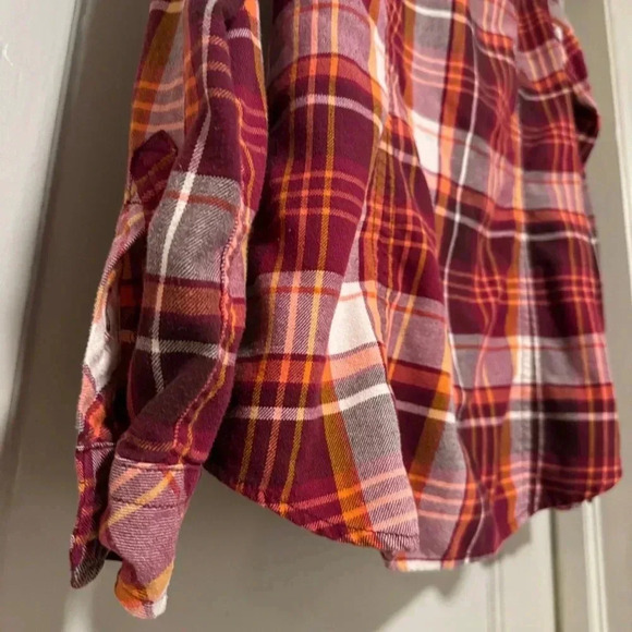 Deluth Trading Company cotton blend plaid flannel button down size M - Picture 4 of 7